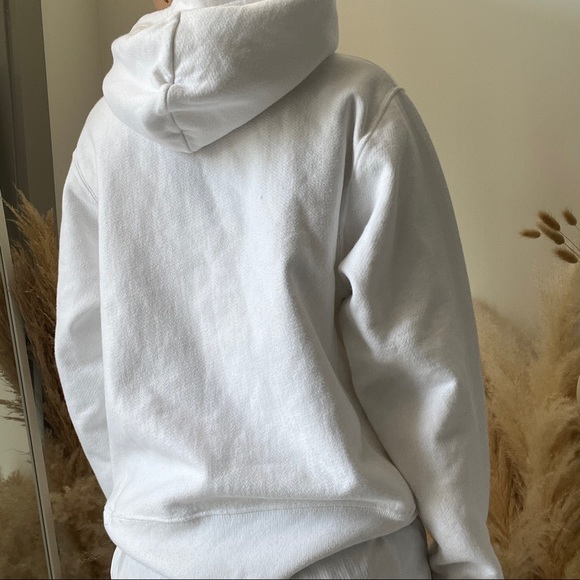 Champion Vintage Reverse Weave White Hoodie - Picture 6 of 16